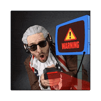 Warning Red Alert Sticker