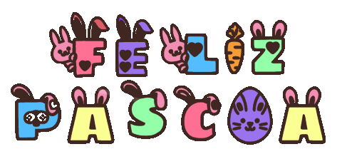 Coelho Feliz Pascoa Sticker by Bel Diniz