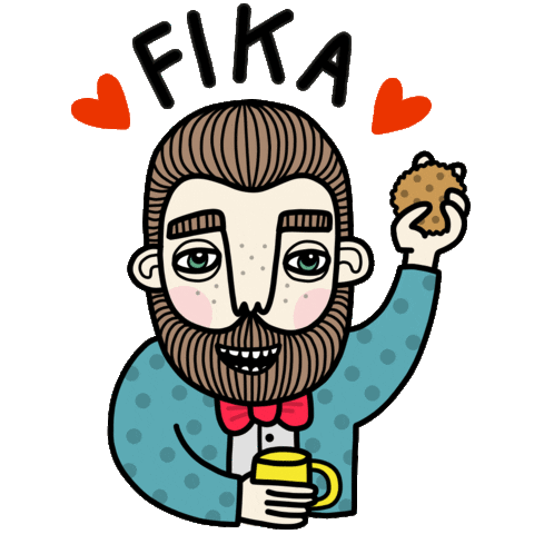 BahKadisch giphyupload beard kaka fika Sticker