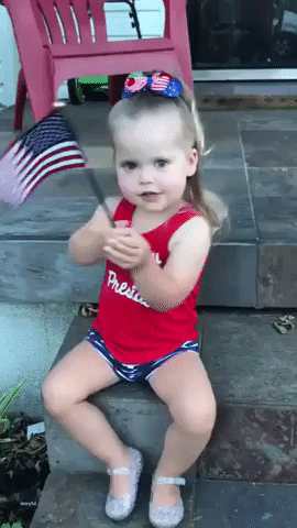 Two-Year-Old Gives an Adorable Rendition of the National Anthem