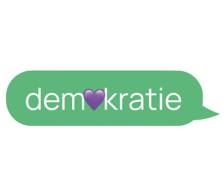 Heart Democracy Sticker by Badisches Landesmuseum