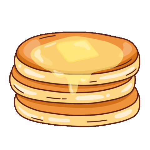 Brunch Pancakes Sticker by Moli Fernyx