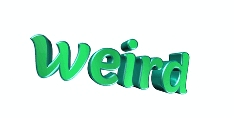 giphyupload text weird wordart GIF