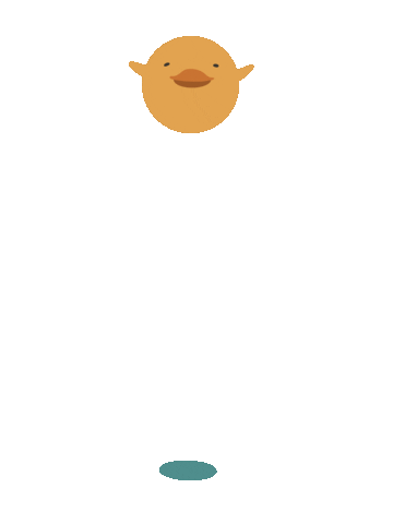 ayyaillustration giphyupload jump bird duck Sticker