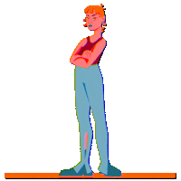 sylvieuna animation annoyed disappointed zoom Sticker