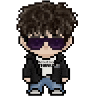Rock And Roll Pixel Sticker