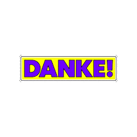 Danke Sticker by SFBerlin