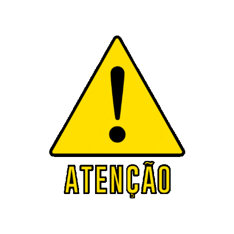 Attention Warning Sticker by Prefeitura de Capivari