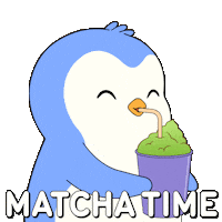 Penguin Drinking Sticker by Pudgy Penguins