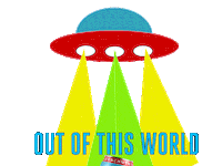 out of this world beer Sticker