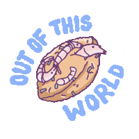Out Of This World Illustration Sticker by Tusitala