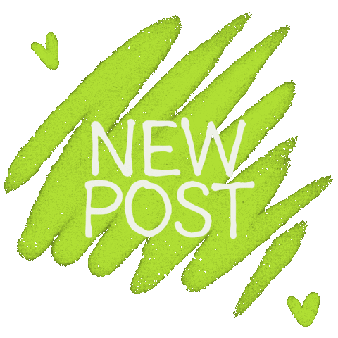 New Post Vegan Sticker by Der Vegane Flammkuchen