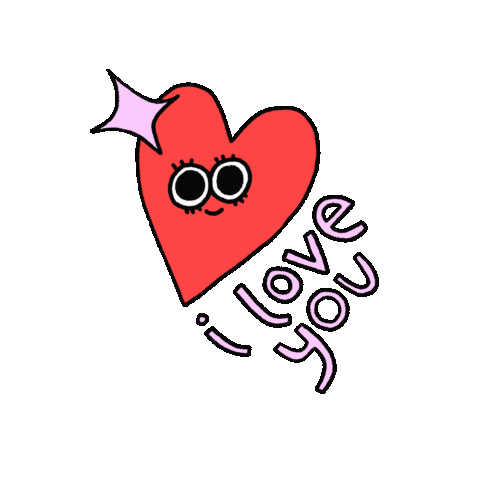 I Love You Heart Sticker