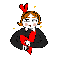 Heart Adry Sticker by Woodoo Studio