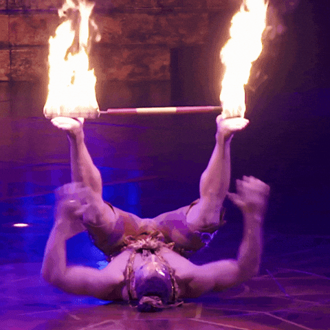 Fire Burn GIF by Cirque du Soleil