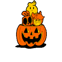 Jack O Lantern Halloween Sticker by Positively Ghostly