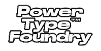 powertype font typeface variable font ptf Sticker