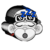Tired Good Night Sticker by Zhot Shop