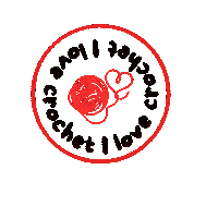 akoga1 crochet croche akoga1 criativa ilovecrochet Sticker