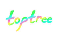 rainbow toptree Sticker