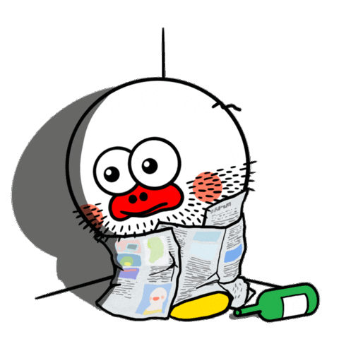 Beard Hobo Sticker by kwaesam