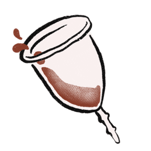 couchaffairs cup period menstruation hygiene Sticker