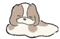 Sleepy Dog Sticker