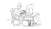 cat computer GIF