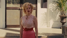 happy jessica chastain GIF