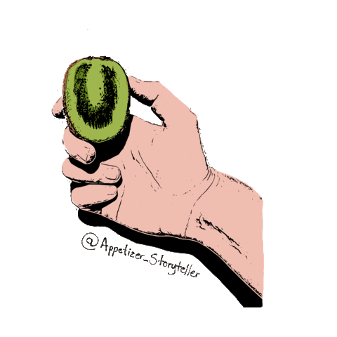 AppetizerStoryteller giphyupload food fruit kiwi Sticker