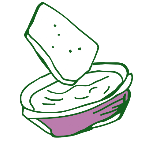 HEKSNKAAS lunch diner dip eten Sticker