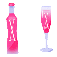 Pink Sparkling Sticker by Campari_X-RATED Liqueur