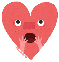 Shocked Heart Sticker