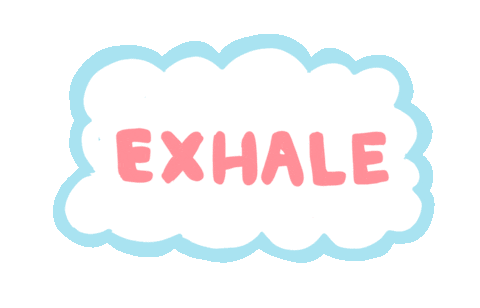 Exhale Breathe Sticker