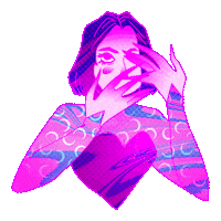 Pink Watching Sticker by ARAE