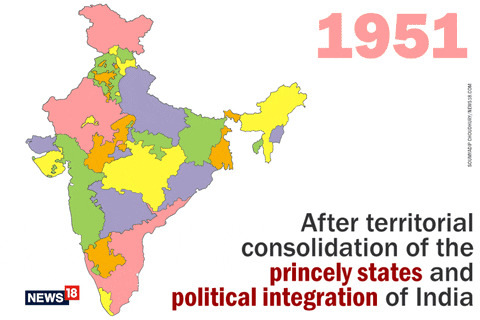news18 giphyupload map map of india changing map of india GIF
