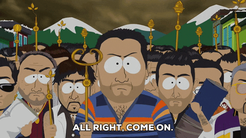 angry pitchfork gang GIF by South Park 
