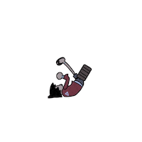 MathieuHains rap hiphop samurai lofi Sticker