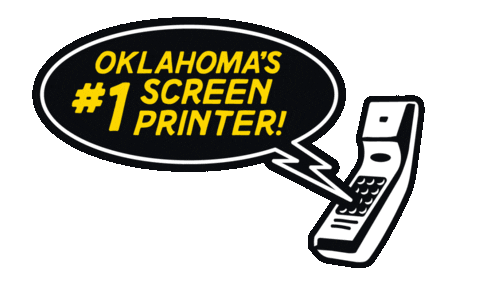 Oklahoma_Shirt_Company giphyupload phone oklahoma calling Sticker