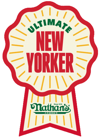 New Yorker Frankie Sticker by Original Nathan's Franks