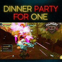 HANGRYGAME game lunch rpg hotdog GIF