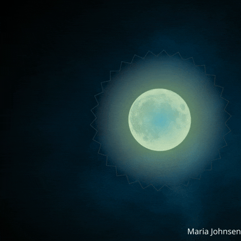 Full Moon GIF by Maria Johnsen