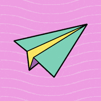 Flying Paper Airplane GIF