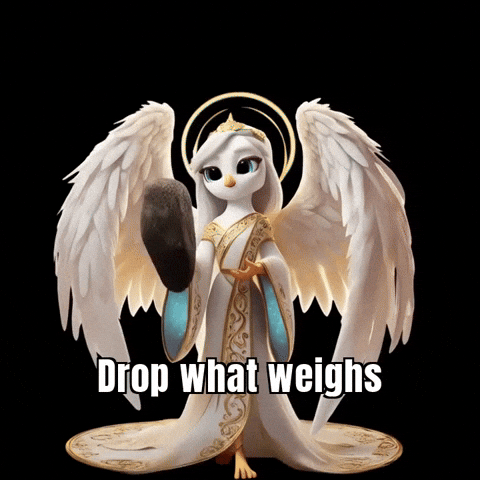 Weighs Let Go GIF by thedoveinity