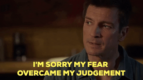 abcnetwork giphygifmaker sorry fear rookie GIF