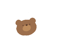 Heart Bear Sticker by chiroru