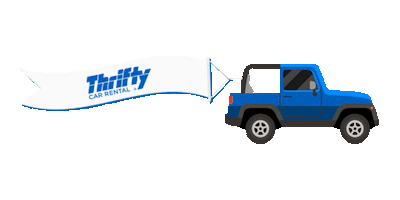 road trip car Sticker by ThriftyCarRental