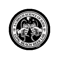 Long Beach Cheers Sticker by Long Beach Beer Lab