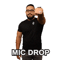Mic Drop Sticker by The Rio Deal