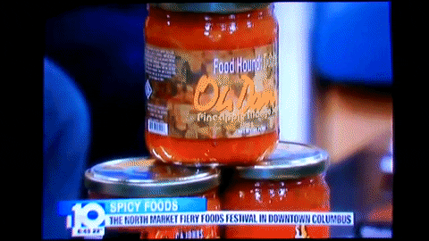spicy food news GIF by Brimstone (The Grindhouse Radio, Hound Comics)
